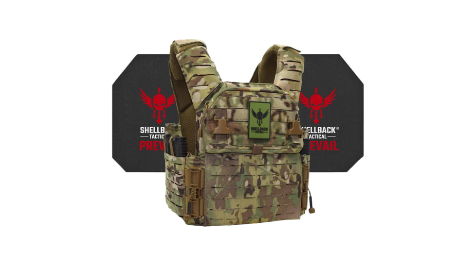 Shellback Tactical Banshee Elite 3.0 Active Shooter Kit with Level IV Model 4S17 Armor Plates, Multicam, S/M, SBT-BANELT3-4S17-MC-SM