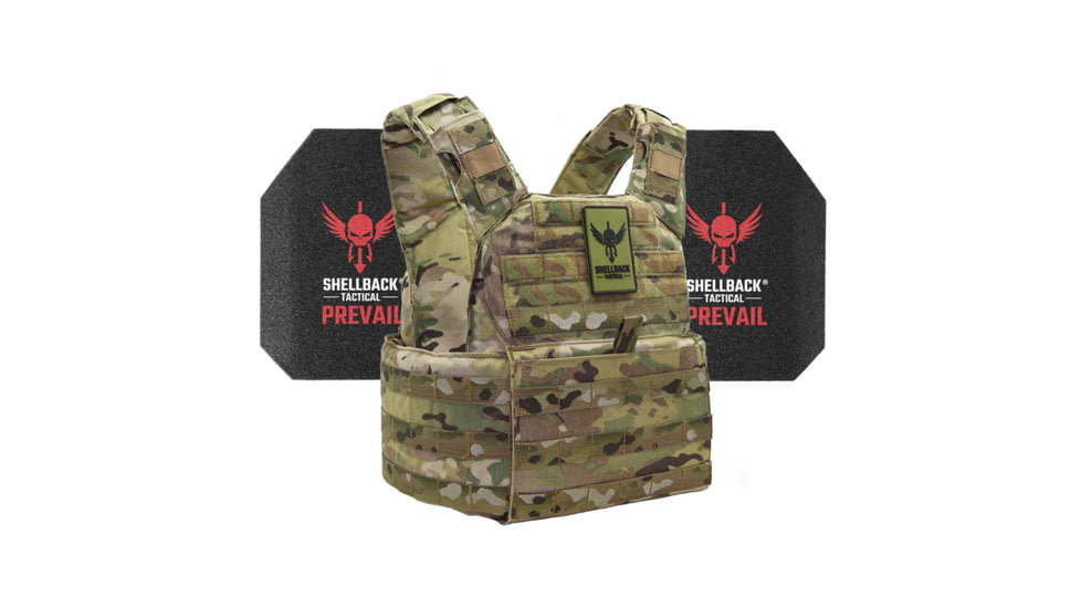 Shellback Tactical Banshee Rifle Level III Steel Plates Armor Kit, Multicam, One Size, SBT-BANRIF-AR1000-MC