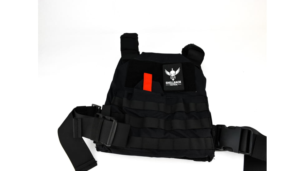 Shellback Tactical Defender Active Shooter Armor Kit with Level IV Model 1155 Armor Plates, Black, One Size, NSN N, SBT-ACTSHOOT-AR-BK