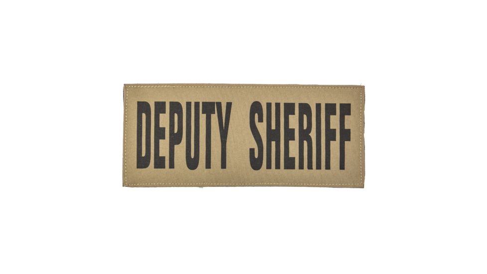 Shellback Tactical Deputy Sheriff ID Placard, Hook Back, 3 x 7in?h, Black on Coyote, One Size Fits Most SBT-X213229A-DSH-BC