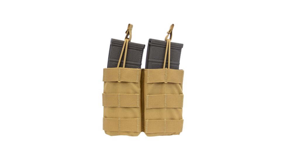 Shellback Tactical Double M4 Open Top Rifle Mag Pouch, Coyote, One Size Fits Most GSA-M4DOMP-CT