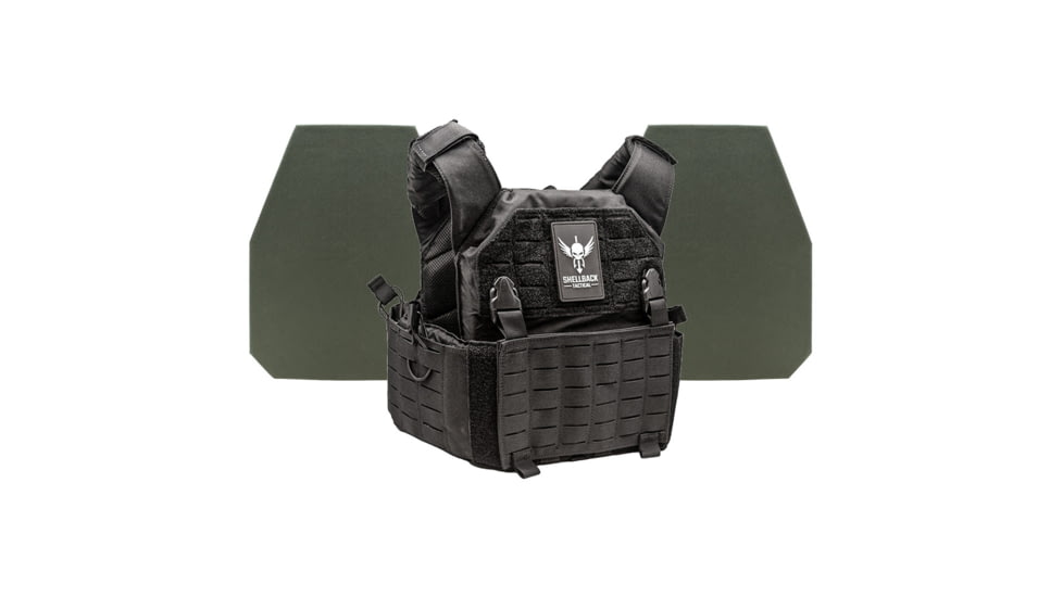 Shellback Tactical Rampage 2.0 Level IV Body Armor Kit with Model L410 Plates, Black, One Size, SBT-9031-L410-BK