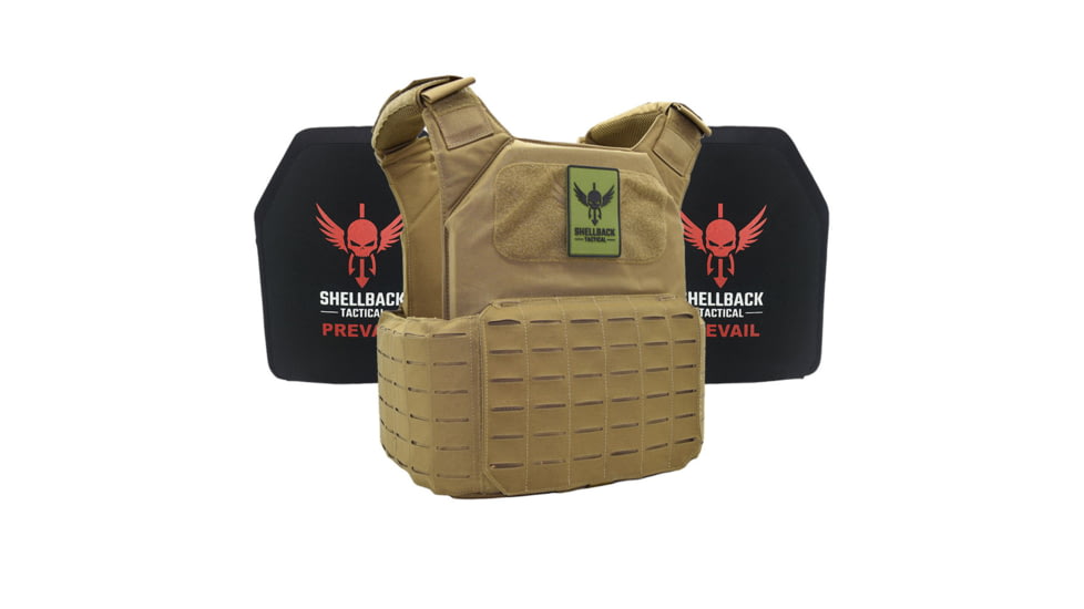 Shellback Tactical Shield 2.0 Lightweight Level III Armor System, Coyote, One Size, SBT-9011-LON-III-P-CT