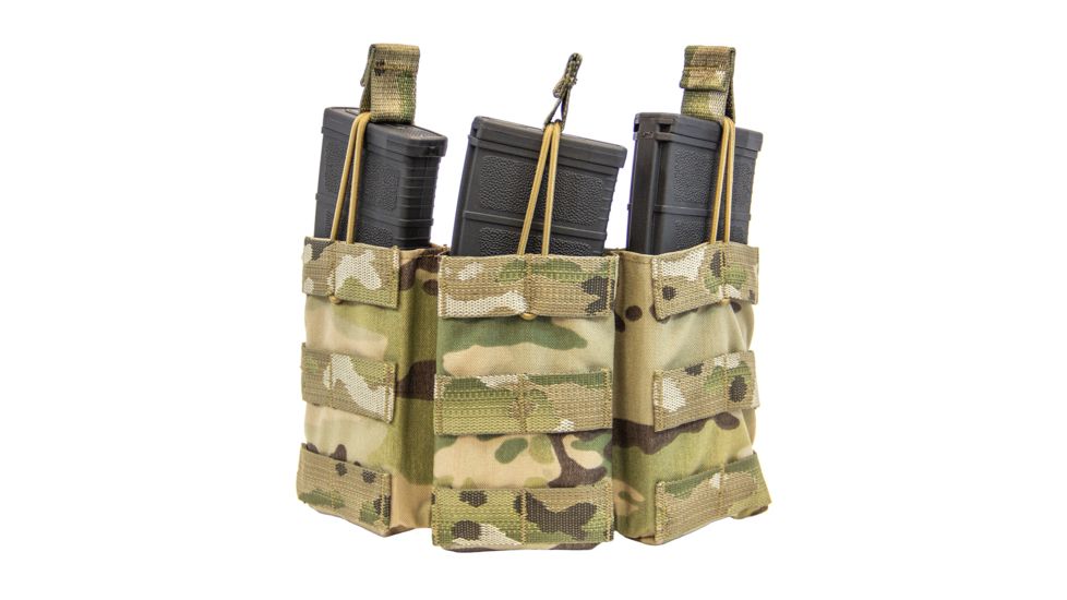 Shellback Tactical Triple M4 Open Top Rifle Mag Pouch, Multicam, One Size Fits Most GSA-M4TOMP-MC, EDEMO1