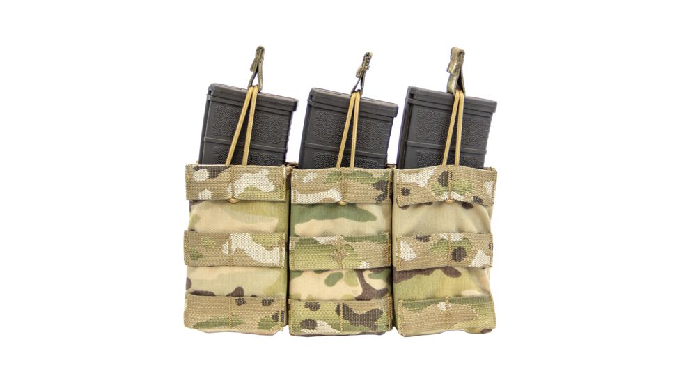 Shellback Tactical Triple M4 Open Top Rifle Mag Pouch, Multicam, One Size Fits Most GSA-M4TOMP-MC, EDEMO1