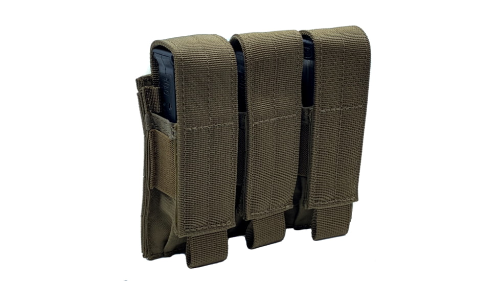 Shellback Tactical Triple Pistol Mag Pouch, Molle compatible, Coyote, One Size, SBT-6000-CT