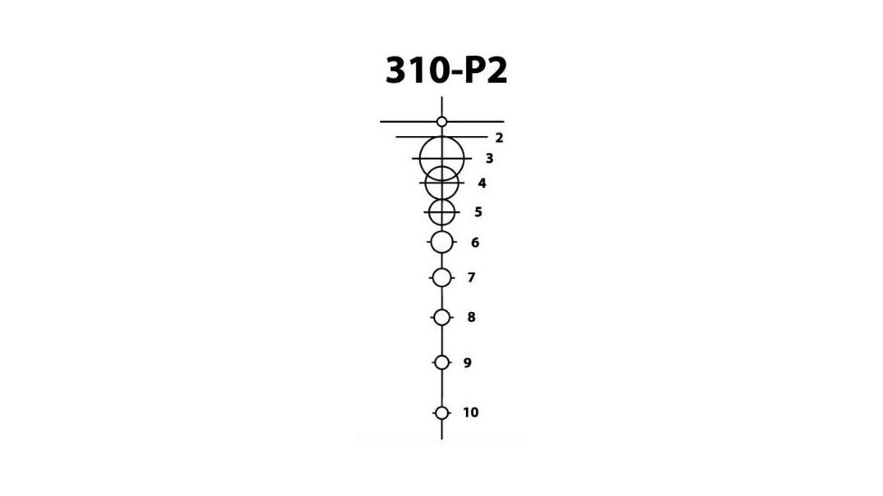 Shepherd Scopes 3-10x40 Rifle Scope, Dual Reticle P2, Cerakote T.O.C.S Camo DRS0008