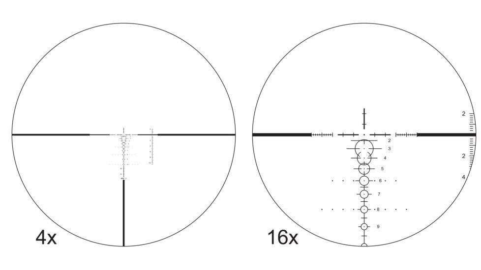 Shepherd Scopes BRS 4-16x44 Rifle Scope, 30mm, BRS-2 Reticle, Matte Black, 4080BRS.416.2