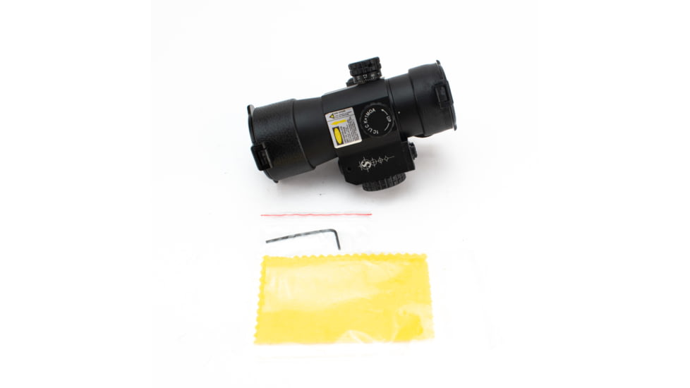 Shepherd Scopes Deadshot 40-LR Red Dot Scope, with Side Laser 40mm Objective, Black anodized RD0003