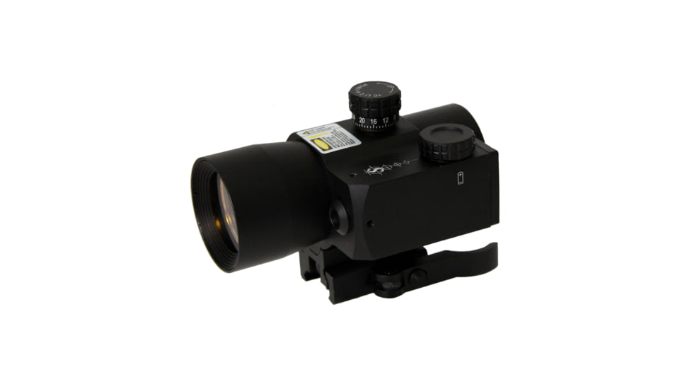 Shepherd Scopes Deadshot 40-LR Red Dot Scope, with Side Laser 40mm Objective, Cerakote Desert Sand RD0004