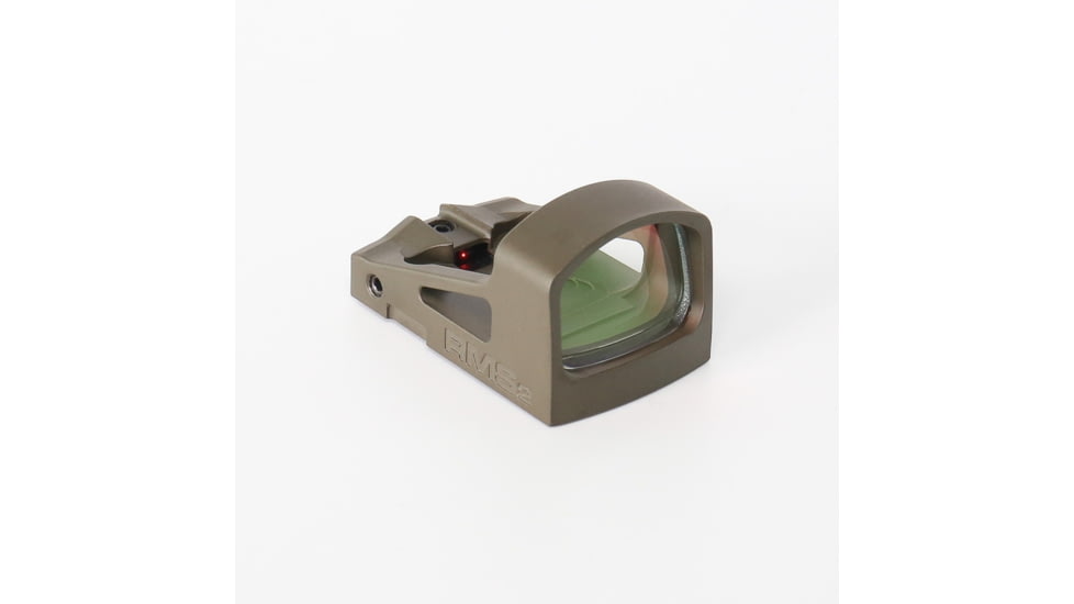 Shield Sights Compact Reflex Mini Red Dot Sight 2.0, 4 MOA Dot Reticle, RMS2-4MOA Glass Lens, Olive Drab Green, RMS2-8-MOA-G-ODG