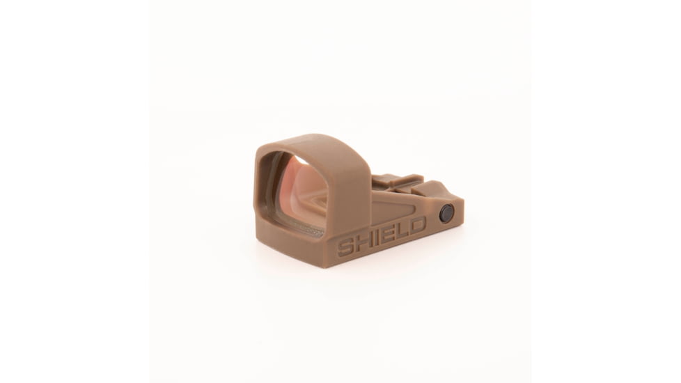 Shield Sights Compact Shield Mini Red Dot Sight, 4 MOA Dot Reticle, SMSC-4MOA Glass Lens, FDE, SMSc-4MOA-GLASS FDE