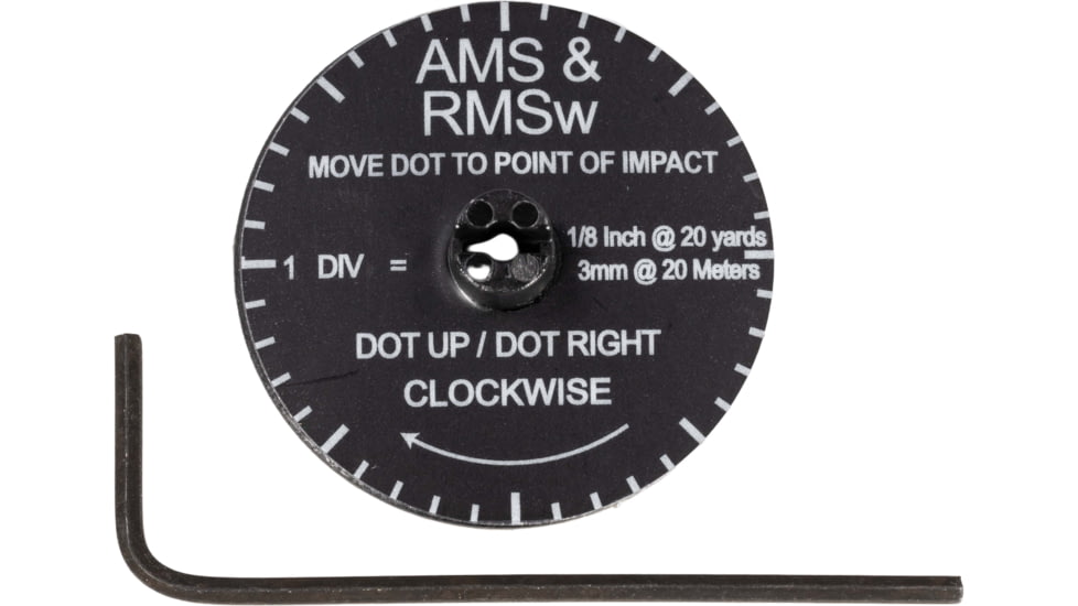 Shield Sights Micro Dial, Black, AMS/AMSC/AMSX/RMSW, ACC-MINIDIAL-AMS/RMSw