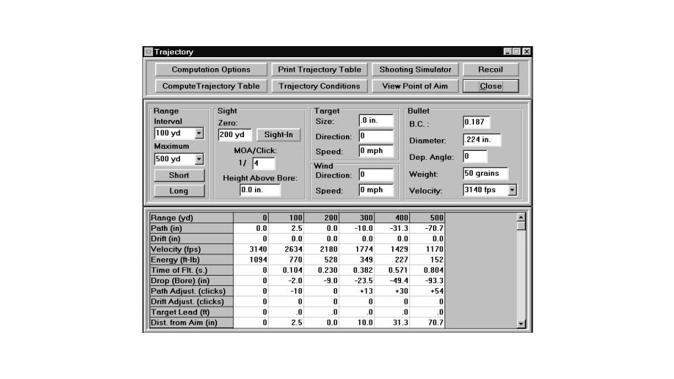 Shooting Chrony Chrony Ballistics II Software, Microsoft 32-bit Operating Systems Compatible 39525