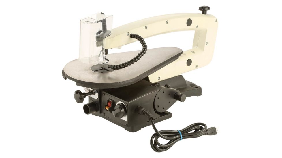 Shop Fox VS Scroll Saw with LED and Rotary Tool Kit, 18in, W1870