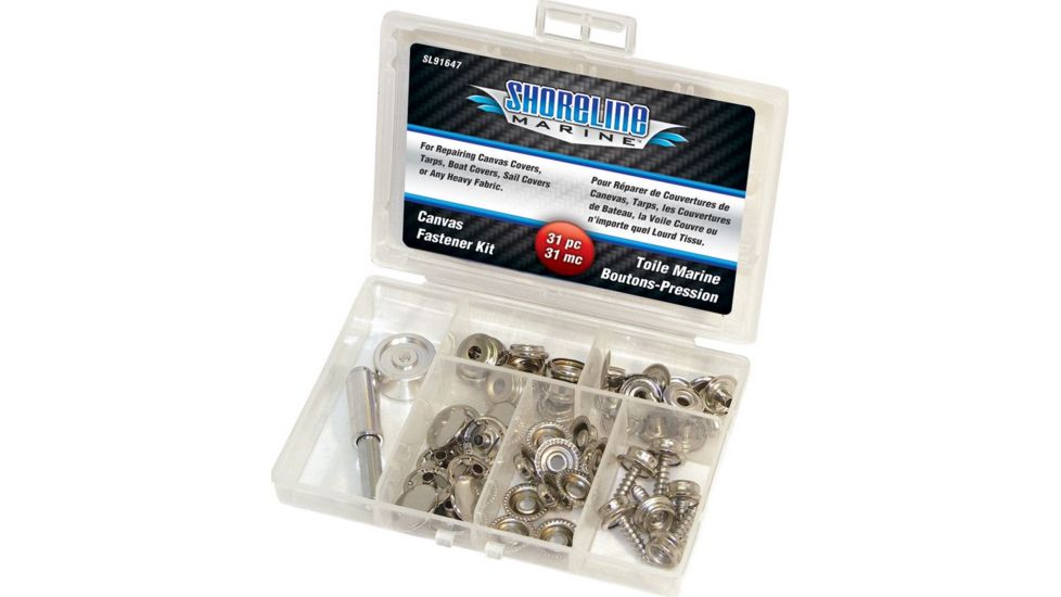 Shoreline Marine 31pc Canvas Fastener Kit 059164