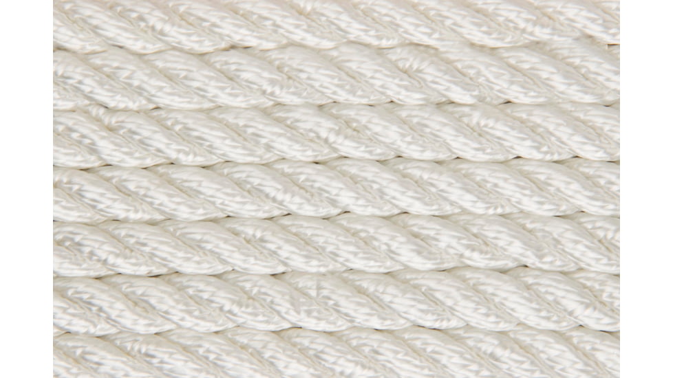 Shoreline Marine Anchor Line - Twisted Nylon, White, 1/2in x 200 075823