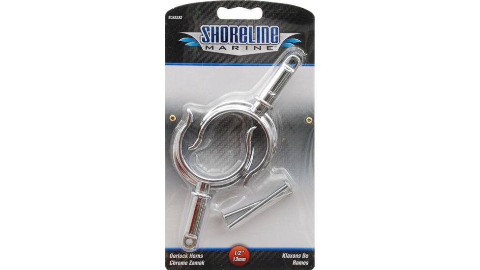 Shoreline Marine Chrome Plated Zamak Oarlock Horns 052232