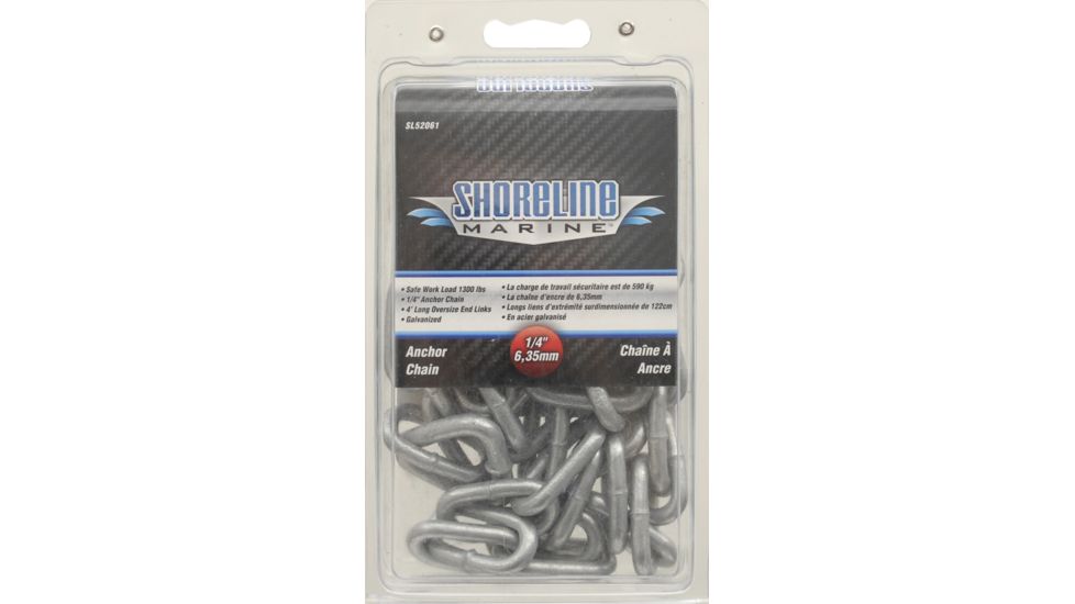 Shoreline Marine Galvanized Anchor Chain - 1/4in x 4 052061