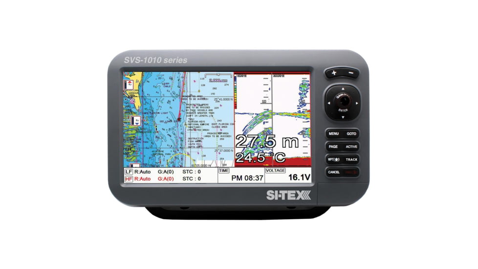 Si-Tex 10" Chartplotter/Sounder Combo w/External GPS Antenna &amp; Navionics+ Card SVS-1010CF-E 56193