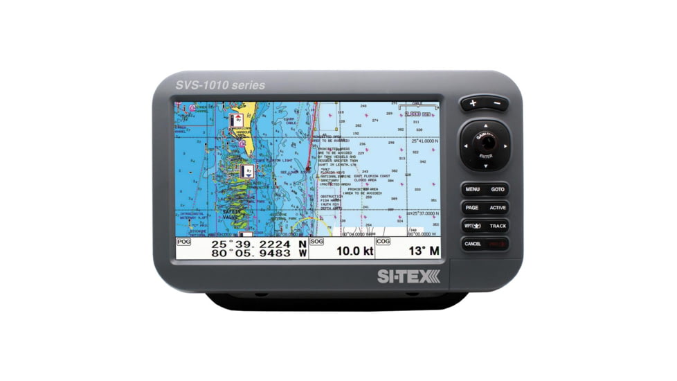 Si-Tex 10" Chartplotter w/External GPS Antenna &amp; Navionics+ Card SVS-1010CE 56198