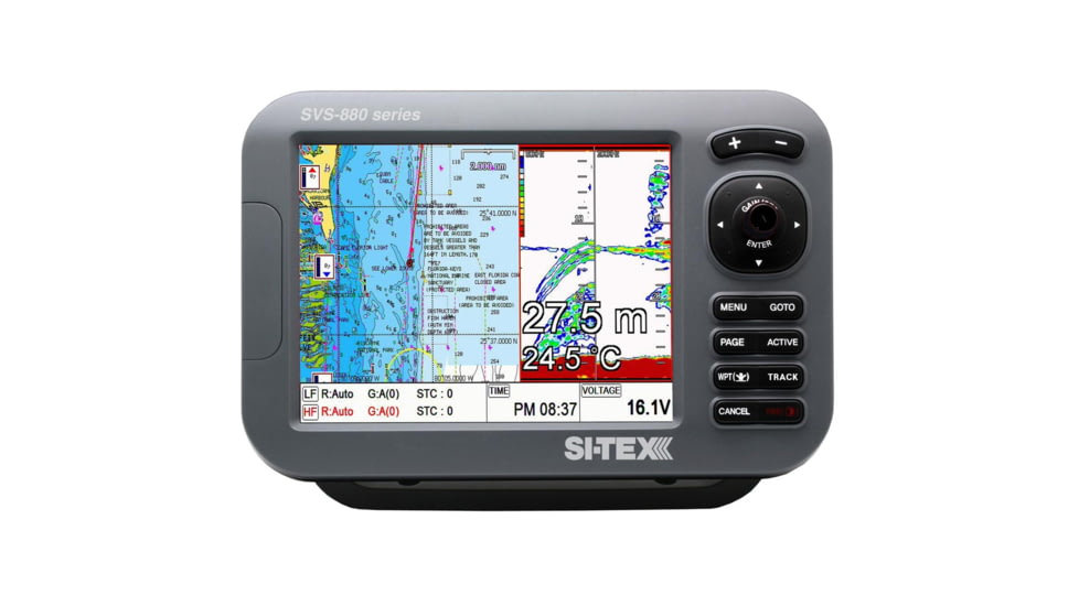 Si-Tex 8" Chartplotter/Sounder Combo w/Internal GPS Antenna &amp; Navionics+ Flexible Coverage Chart Card SVS-880CF 56190
