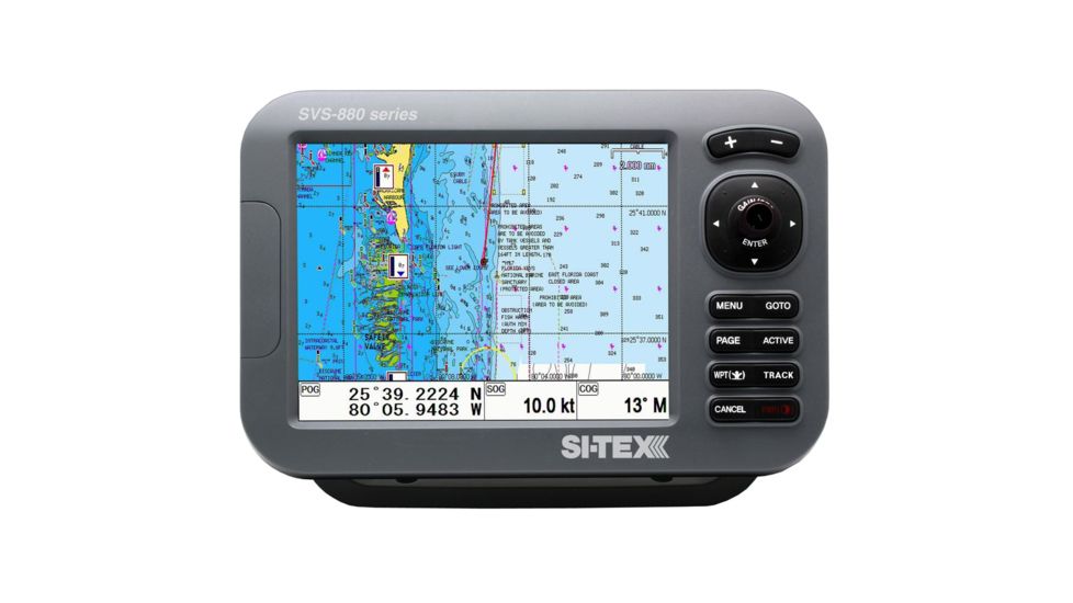 Si-Tex 8" Chartplotter w/External GPS Antenna &amp; Navionics+ Card SVS-880CE 56196