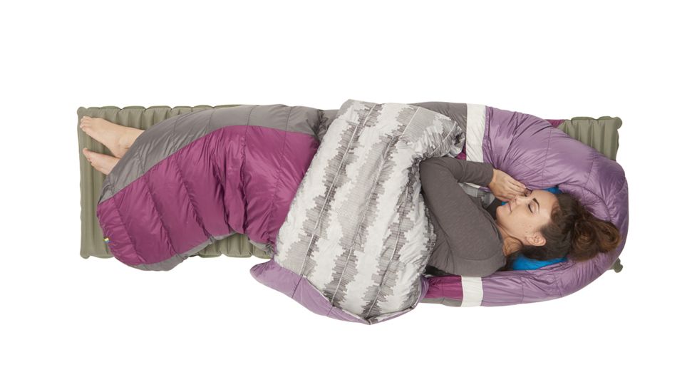 Sierra Designs Backcountry Bed 20 Sleeping Bag 700 DriDown - Women's-Purple/Gray-Regular