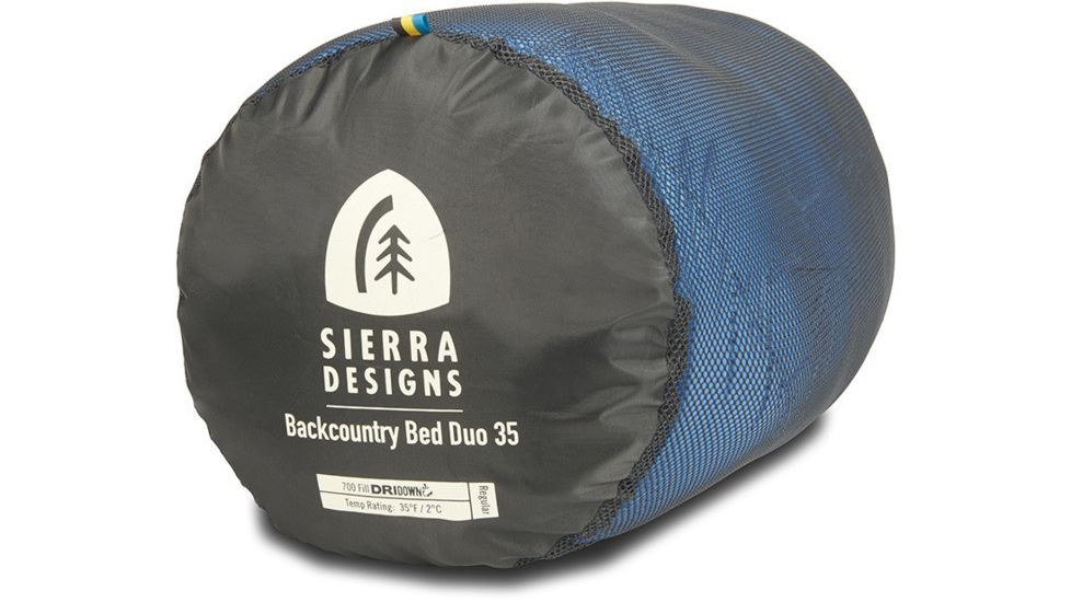 Sierra Designs Backcountry Bed Duo 35 Sleeping Bag 700 DriDown-Blue-Regular