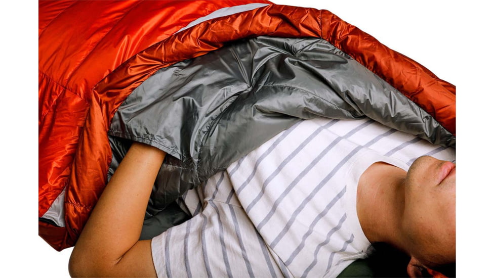 Sierra Designs Get Down 550F 35 Deg Sleeping Bag, Red, Regular, 70614421R