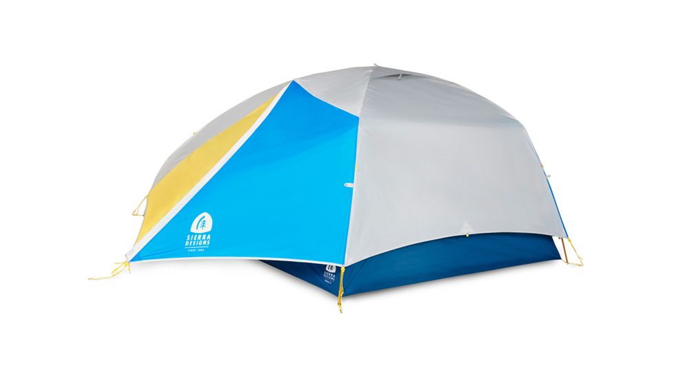 Sierra Designs Meteor 3 Tent - 3 Person, 3 Seasons-Blue/Yellow