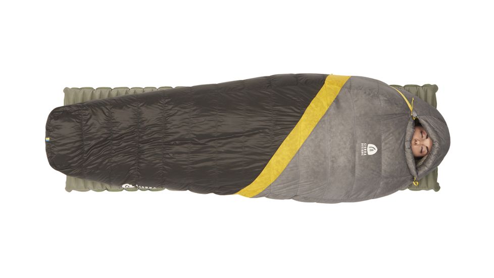 Sierra Designs Nitro UL 0 Sleeping Bag 800 DriDown - Women's-Light Grey/Light Blue-Regular
