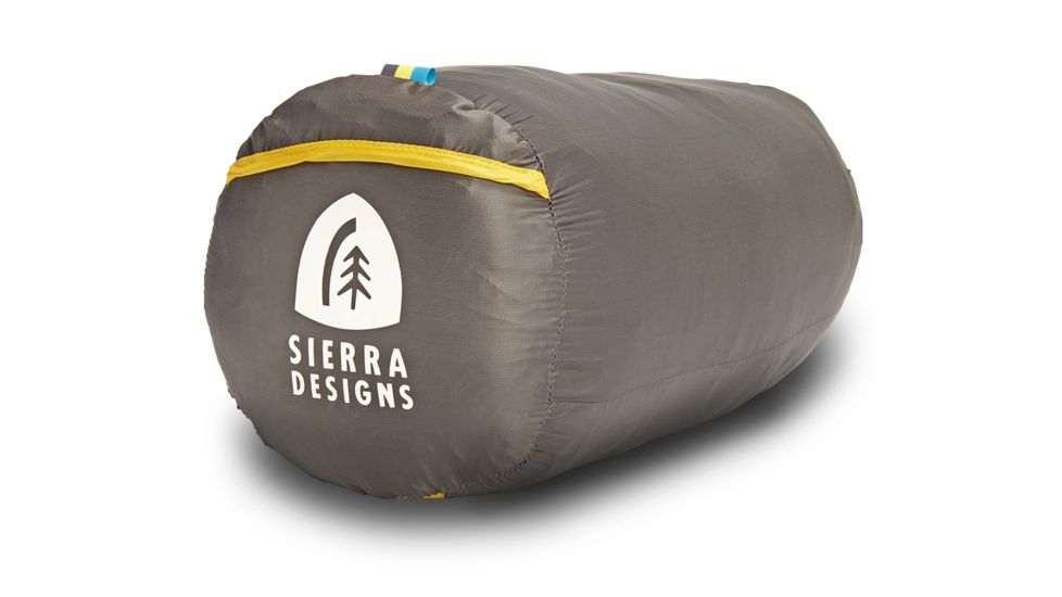 Sierra Designs Nitro UL 0 Sleeping Bag 800 DriDown - Women's-Light Grey/Light Blue-Regular