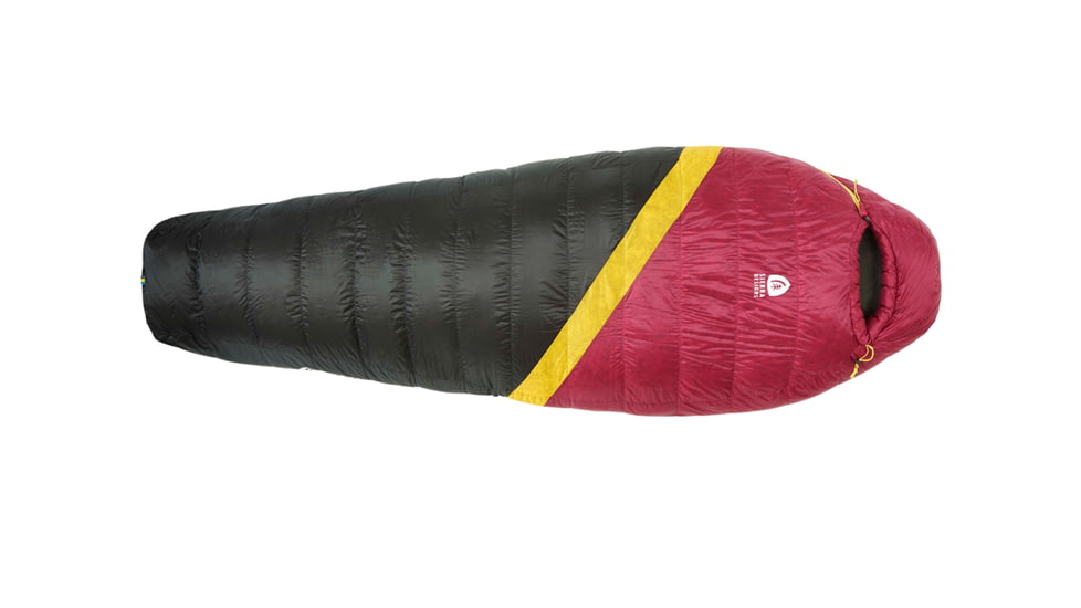 Sierra Designs Nitro UL 20 Sleeping Bag 800 DriDown - Women's-Sangria/Yellow/Peat-Regular