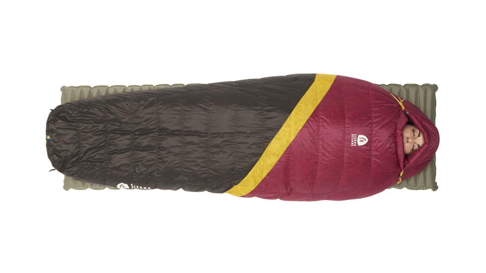 Sierra Designs Nitro UL 20 Sleeping Bag 800 DriDown - Women's-Sangria/Yellow/Peat-Regular