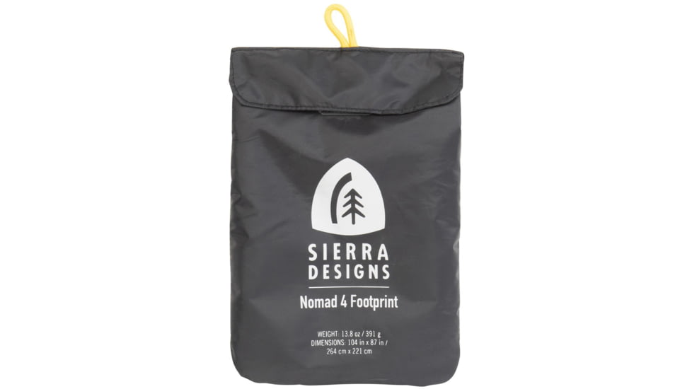 Sierra Designs Nomad Footprint, 4 Person, Black, 46157420