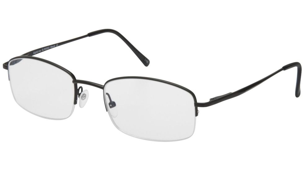 Sightline 6002 Progressive Prescription Eyeglasses, Black Frame, SLR6002BK100PR