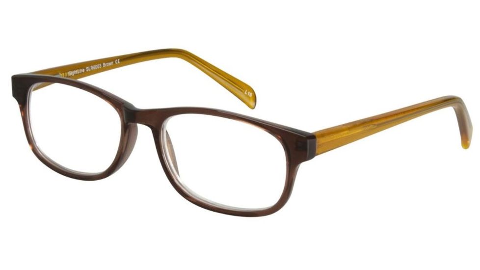 Sightline 6003 Progressive Prescription Eyeglasses, Brown Frame, SLR6003BRN100PR