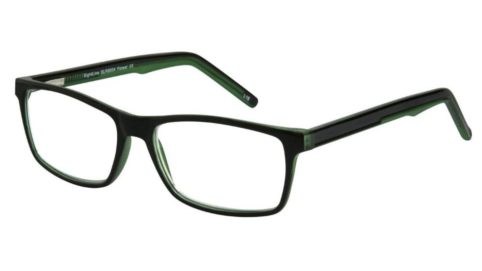 Sightline 6004 Progressive Prescription Eyeglasses, Black Frame, SLR6004FOR100PR