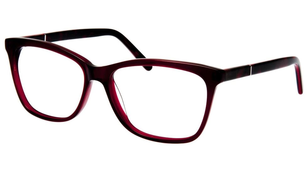 Sightline Ruby Progressive Prescription Eyeglasses, Burgundy Frame, SLPRUBYRUBY100PR