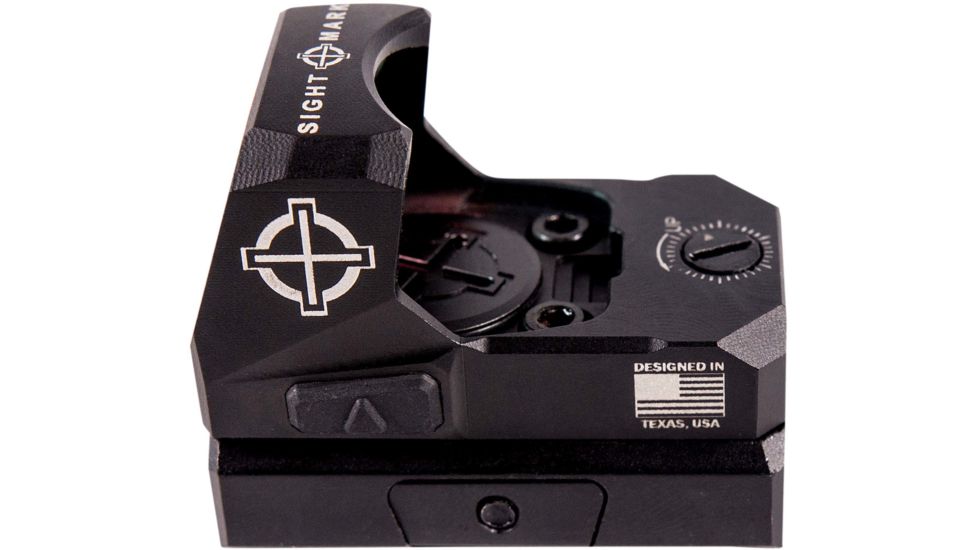SightMark 1x Mini Shot A-Spec Reflex Sight, Red Reticle, 2 MOA, 1 MOA, 25 yd, Black, SM26045