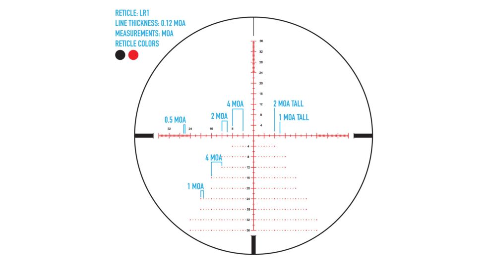 SightMark Citadel 3-18x50mm LR1 Rifle Scope, 30mm, FFP, Matte Black, SM13039LR1