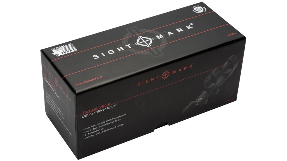 SightMark Tactical 34mm LQD Cantilever Mount, Black, SM34023