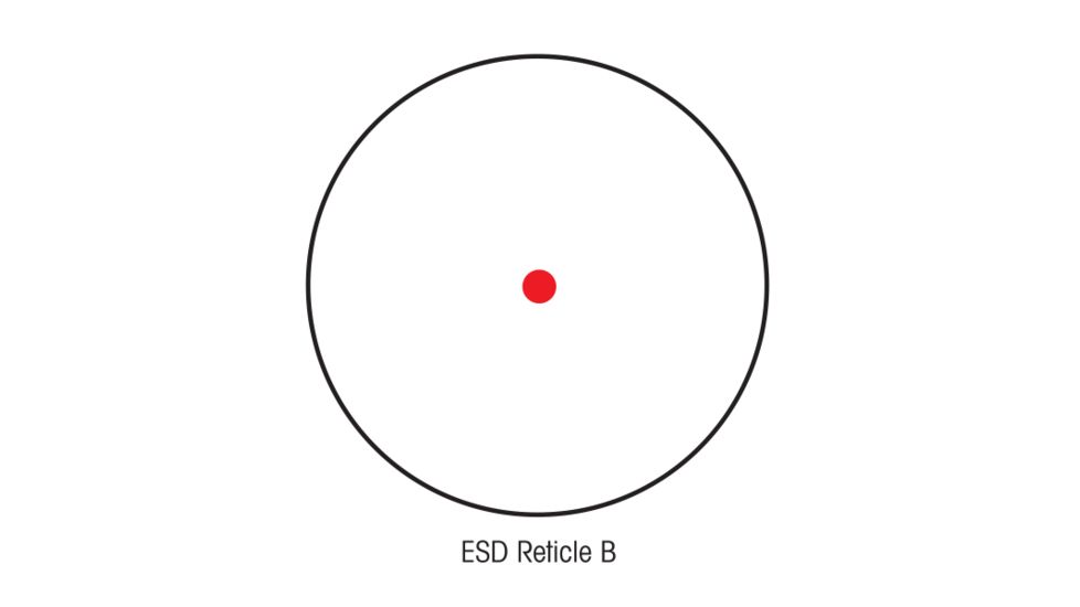 Sightron S33 Red Dot 1x33mm Four Reticle Handgun Scope/Electronic Sighting, Matte Black, 40008