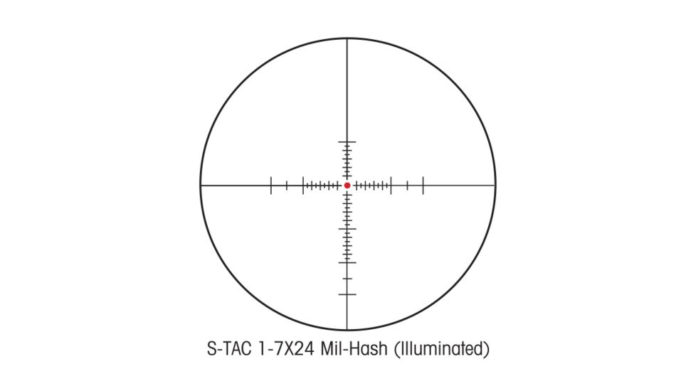 Sightron S-TAC 30mm Rifle Scope, 1-7X24IRMH, 26000