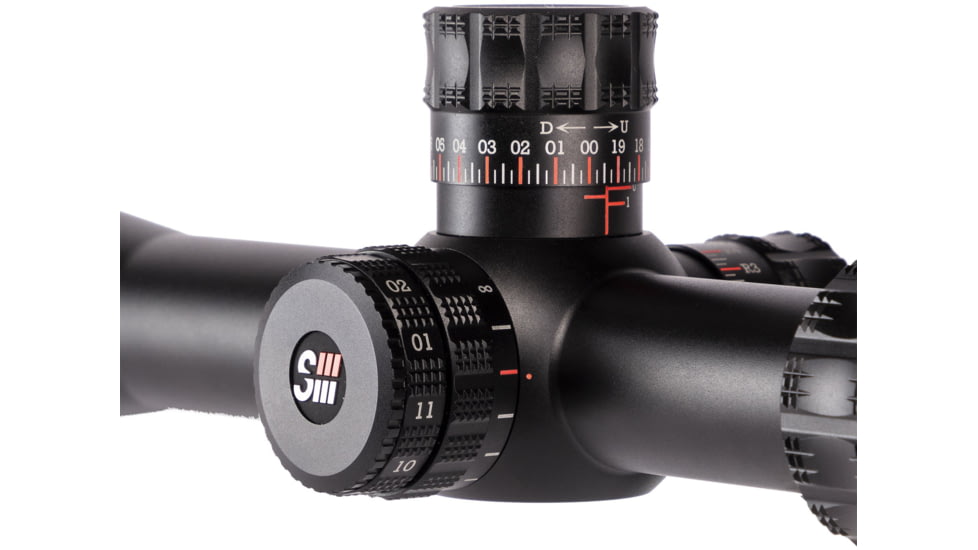 Sightron SIII PLR Rifle Scope, 10-50x60mm, Zero Stop, MOA-2 24X IR Reticle, Black, Medium, 28010
