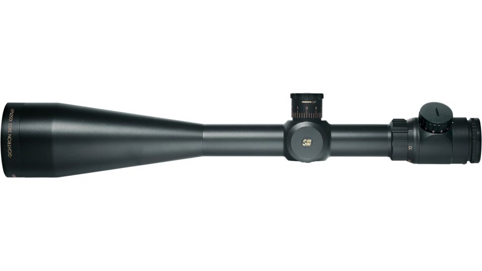 Sightron SIII Rifle Scope, 10-50x60mm, 30mm Tube, Side Focus, Illuminated MOA -1 Reticle, Black, Medium, 25214