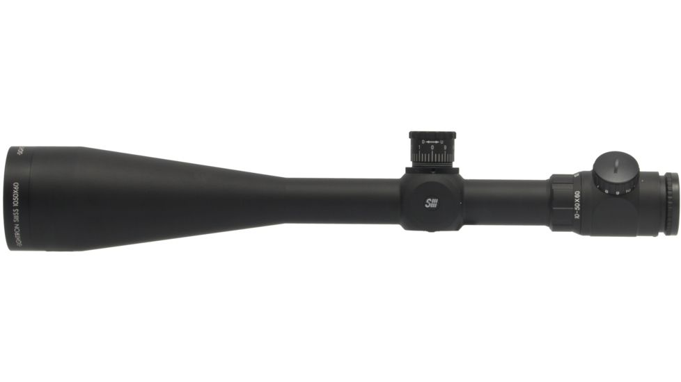 Sightron SIII Rifle Scope, 10-50x60mm, 30mm Tube, Zero Stop, MOA-1 Reticle, Black, Medium, 25215