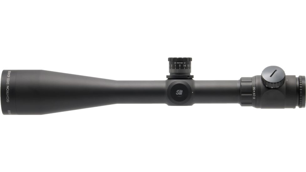 Sightron SIII Rifle Scope, 6-24x50mm, 30mm Tube, MOA-1 IR Reticle, Matte Black, Medium, 25203