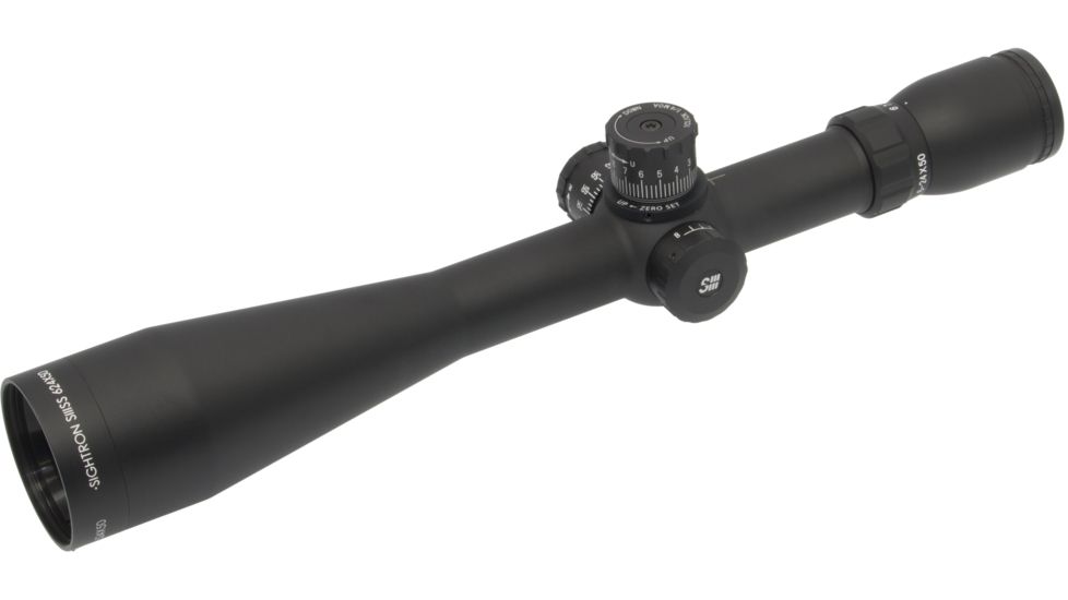 Sightron SIII Rifle Scope, 6-24x50mm LR MOA-1 Reticle, Zero Stop, 30mm Tube, Second Focal Plane, Matte Black, Medium, 25201
